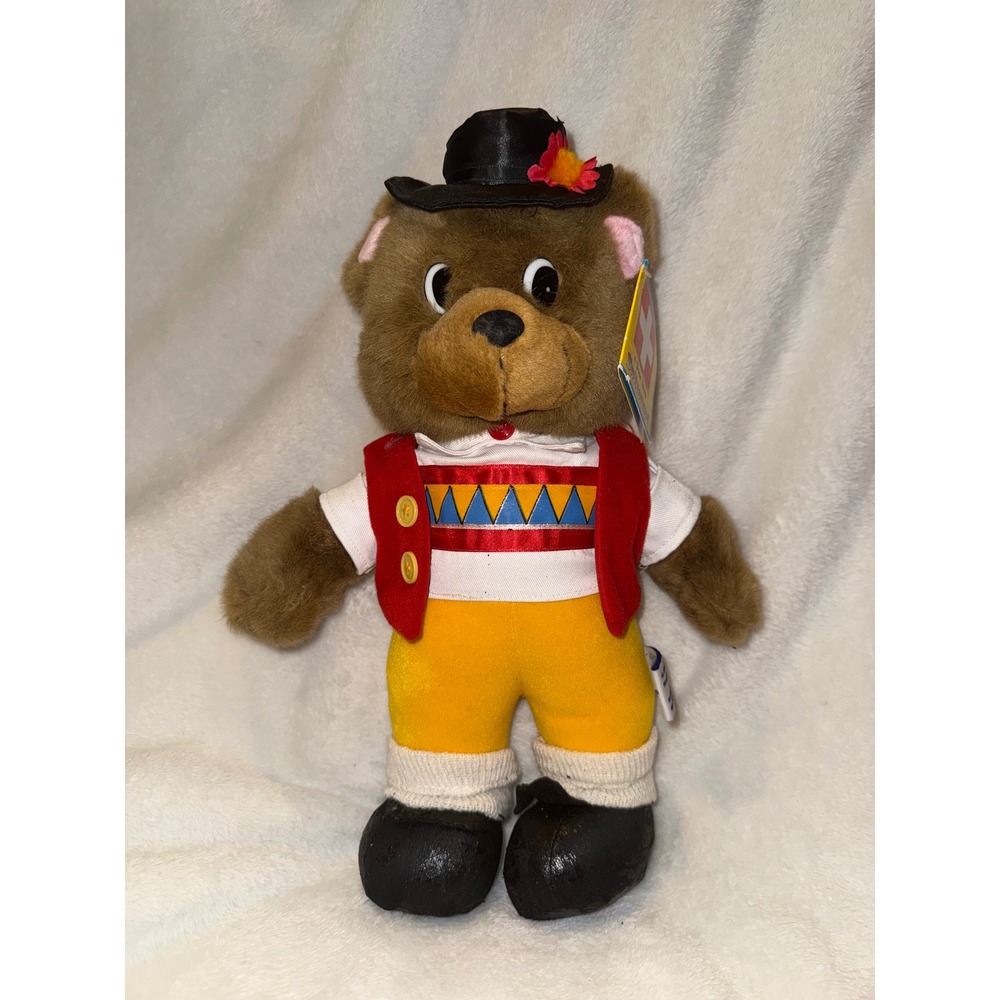 Vintage Toy Network Bears of the World Hanzel Switzerland Plush Teddy Bear  NWT